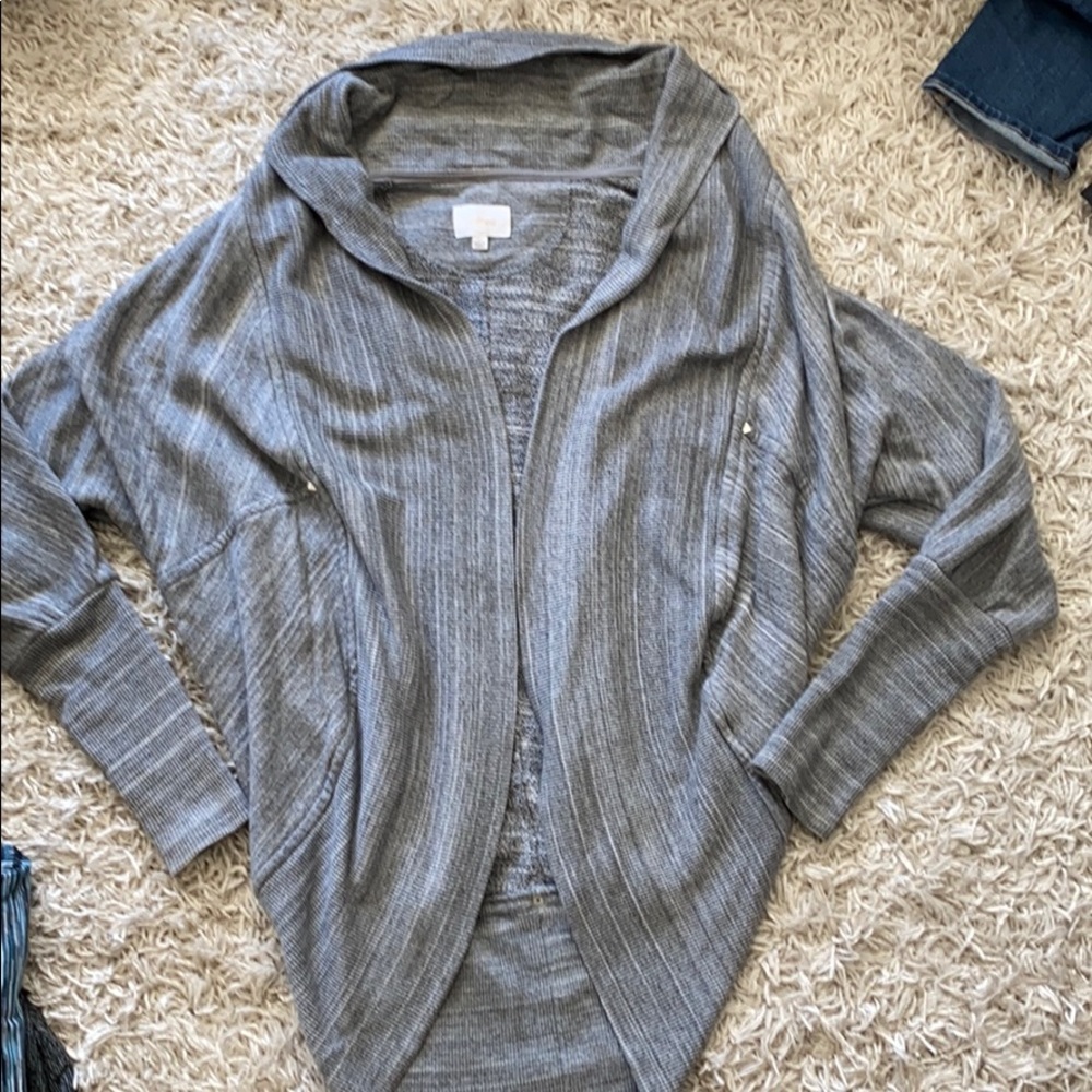 Wilfred Bardot open grey sweater